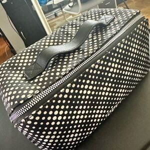 BCBGeneration Black and White Polka Dot Cosmetic Bag